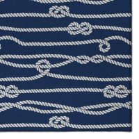 IndoorOutdoor Harpswell AHP37 Blue Washable 9 x 12 Rug