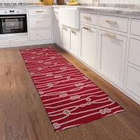 IndoorOutdoor Harpswell AHP37 Ruby Washable 23 x 76 Runner Rug