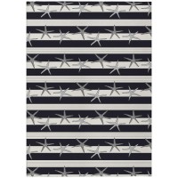 IndoorOutdoor Surfside ASR42 Midnight Washable 8 x 10 Rug