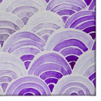 IndoorOutdoor Surfside ASR35 Purple Washable 3 x 5 Rug