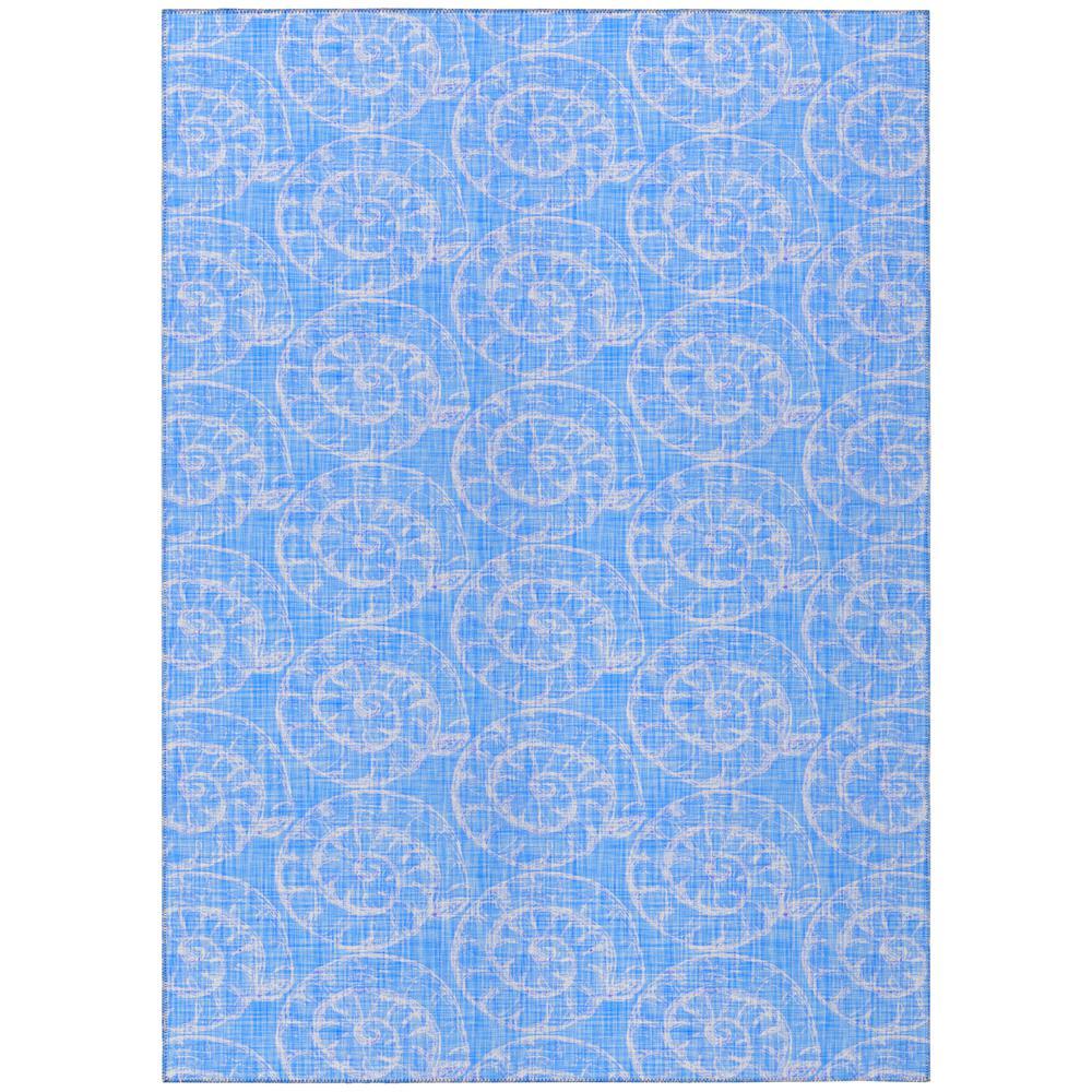 IndoorOutdoor Surfside ASR41 Blue Washable 3 x 5 Rug