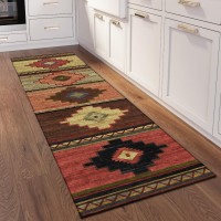 IndoorOutdoor Sonora ASO31 Paprika Washable 23 x 76 Runner Rug