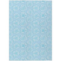 IndoorOutdoor Surfside ASR40 Blue Washable 3 x 5 Rug