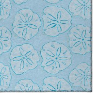 IndoorOutdoor Surfside ASR40 Blue Washable 3 x 5 Rug