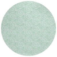 IndoorOutdoor Surfside ASR41 Green Washable 8 x 8 Round Rug