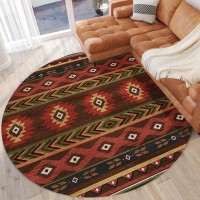 IndoorOutdoor Sonora ASO33 Brown Washable 8 x 8 Round Rug