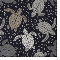 Indoor/Outdoor Surfside Asr43 Midnight Washable 9' X 12' Rug