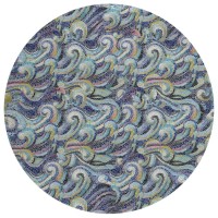 IndoorOutdoor Surfside ASR44 Stormy Washable 8 x 8 Round Rug