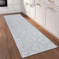 IndoorOutdoor Surfside ASR40 Gray Washable 23 x 76 Runner Rug