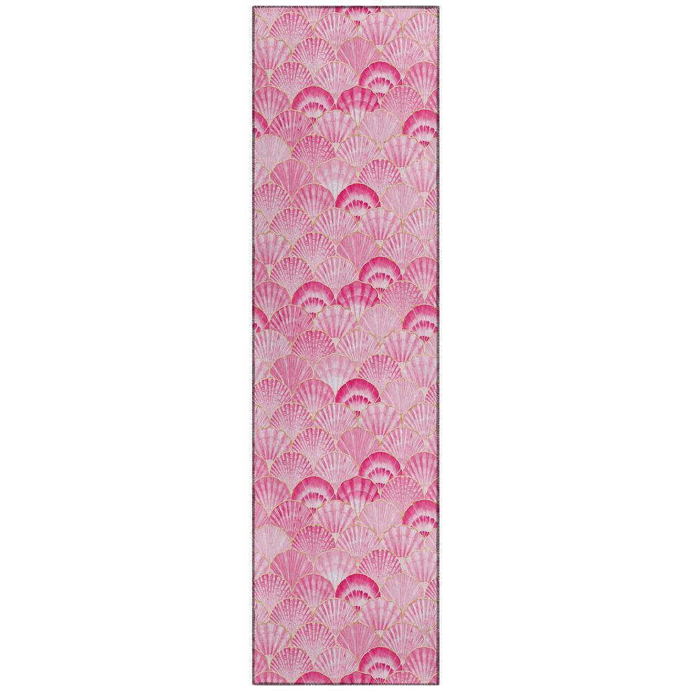 IndoorOutdoor Surfside ASR32 Pink Washable 23 x 76 Runner Rug