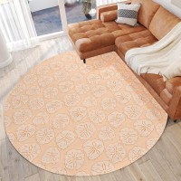 IndoorOutdoor Surfside ASR40 Nectarine Washable 8 x 8 Round Rug