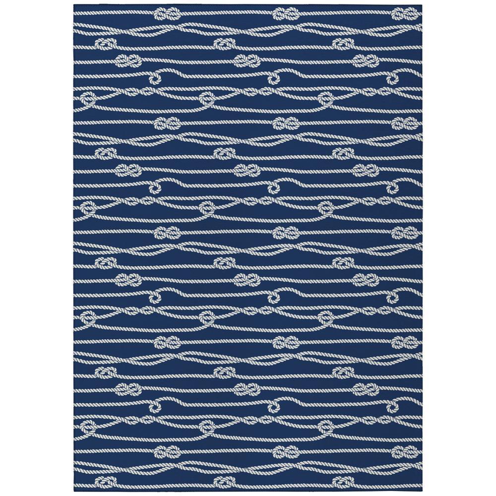 IndoorOutdoor Harpswell AHP37 Blue Washable 8 x 10 Rug