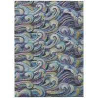 IndoorOutdoor Surfside ASR44 Stormy Washable 9 x 12 Rug