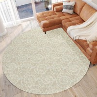 IndoorOutdoor Surfside ASR41 Beige Washable 8 x 8 Round Rug