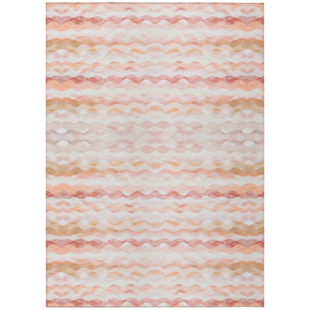 IndoorOutdoor Surfside ASR46 Peach Washable 8 x 10 Rug