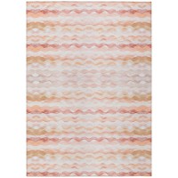 IndoorOutdoor Surfside ASR46 Peach Washable 8 x 10 Rug