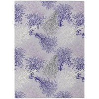 IndoorOutdoor Surfside ASR33 Purple Washable 9 x 12 Rug