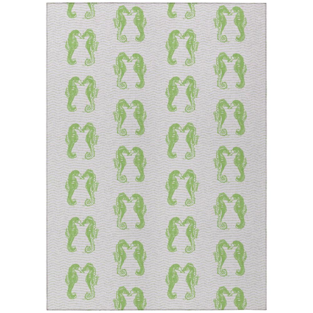 IndoorOutdoor Surfside ASR45 Green Washable 9 x 12 Rug