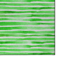 IndoorOutdoor Surfside ASR38 Green Washable 8 x 10 Rug