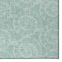 IndoorOutdoor Surfside ASR41 Green Washable 10 x 14 Rug