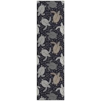 IndoorOutdoor Surfside ASR43 Midnight Washable 23 x 76 Runner Rug