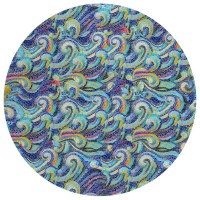 IndoorOutdoor Surfside ASR44 Ocean Washable 8 x 8 Round Rug