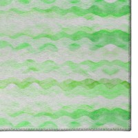 IndoorOutdoor Surfside ASR46 Green Washable 9 x 12 Rug