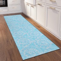 Indoor/Outdoor Surfside Asr41 Aqua Washable 2'3