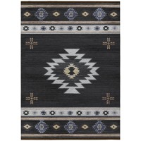 IndoorOutdoor Sonora ASO34 Midnight Washable 9 x 12 Rug