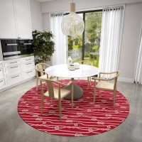 IndoorOutdoor Harpswell AHP37 Ruby Washable 8 x 8 Round Rug