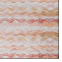 IndoorOutdoor Surfside ASR46 Peach Washable 8 x 8 Round Rug