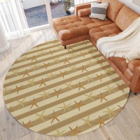 IndoorOutdoor Surfside ASR42 Tan Washable 8 x 8 Round Rug