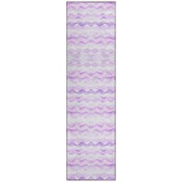 IndoorOutdoor Surfside ASR46 Purple Washable 23 x 76 Runner Rug