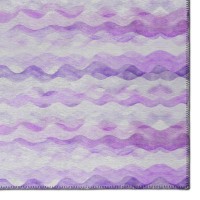 IndoorOutdoor Surfside ASR46 Purple Washable 23 x 76 Runner Rug