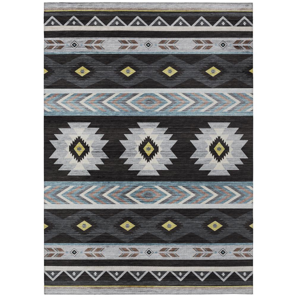 IndoorOutdoor Sonora ASO33 Midnight Washable 8 x 10 Rug