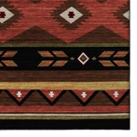 IndoorOutdoor Sonora ASO33 Brown Washable 8 x 10 Rug