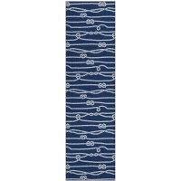 Indoor/Outdoor Harpswell Ahp37 Blue Washable 2'3