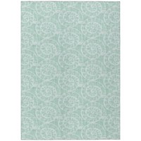 Indoor/Outdoor Surfside Asr41 Green Washable 3' X 5' Rug