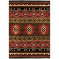 Indoor/Outdoor Sonora Aso33 Brown Washable 3' X 5' Rug