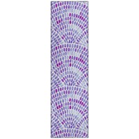 IndoorOutdoor Seabreeze SZ7 Lavender Washable 23 x 76 Runner Rug