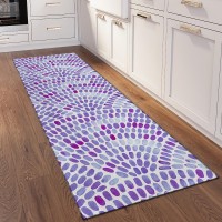 IndoorOutdoor Seabreeze SZ7 Lavender Washable 23 x 76 Runner Rug