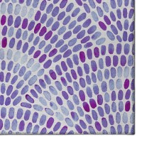 IndoorOutdoor Seabreeze SZ7 Lavender Washable 23 x 76 Runner Rug