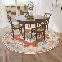 IndoorOutdoor Marbella MB1 Spice Washable 6 x 6 Round Rug