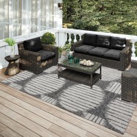 IndoorOutdoor Sedona SN13 Midnight Washable 3 x 5 Rug