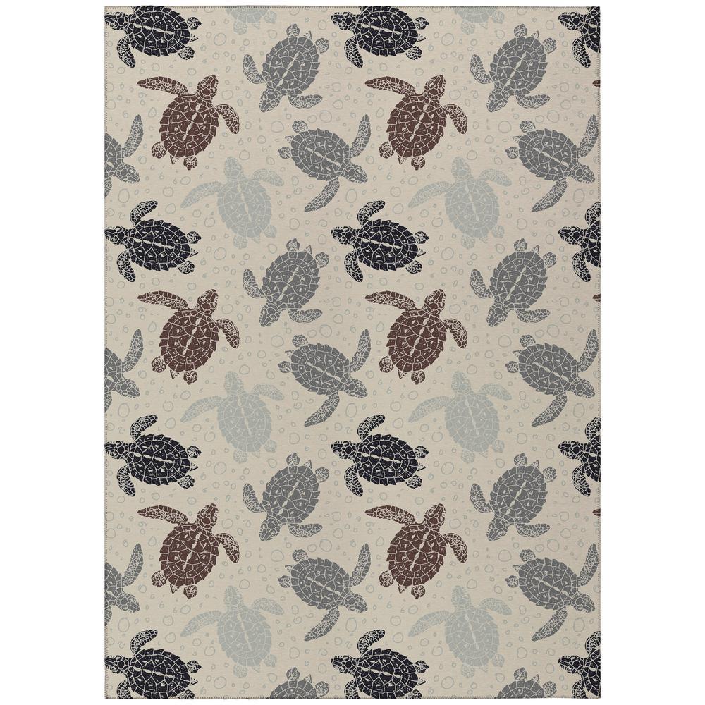 IndoorOutdoor Seabreeze SZ13 Beige Washable 3 x 5 Rug