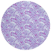 IndoorOutdoor Seabreeze SZ7 Lavender Washable 8 x 8 Round Rug