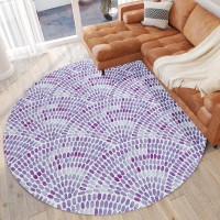 IndoorOutdoor Seabreeze SZ7 Lavender Washable 8 x 8 Round Rug