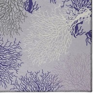 IndoorOutdoor Seabreeze SZ3 Lavender Washable 23 x 76 Runner Rug