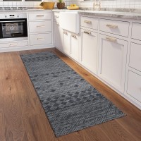 IndoorOutdoor Sedona SN1 Midnight Washable 23 x 76 Runner Rug