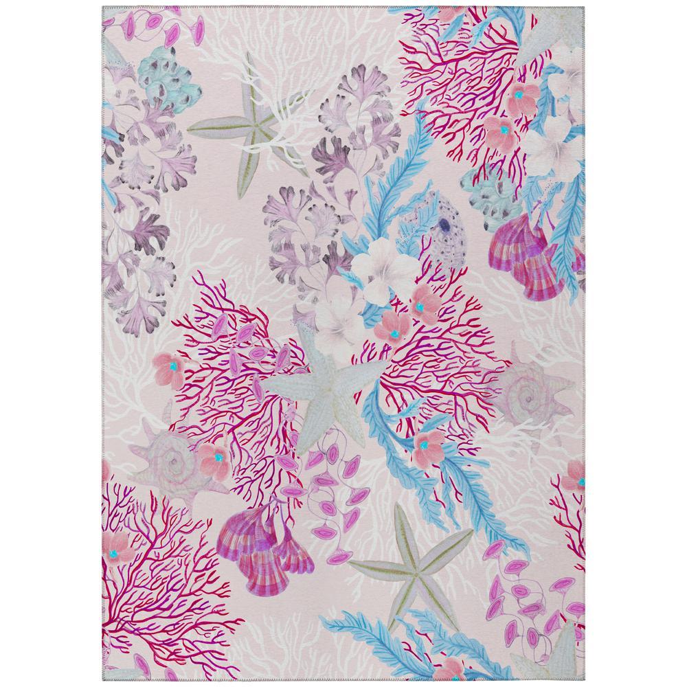 IndoorOutdoor Seabreeze SZ1 Blush Washable 3 x 5 Rug